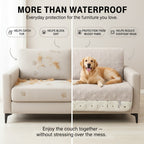 Couch cover shown in six colour options