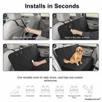 PawBloomCare™ Waterproof Dog Car Seat Cover