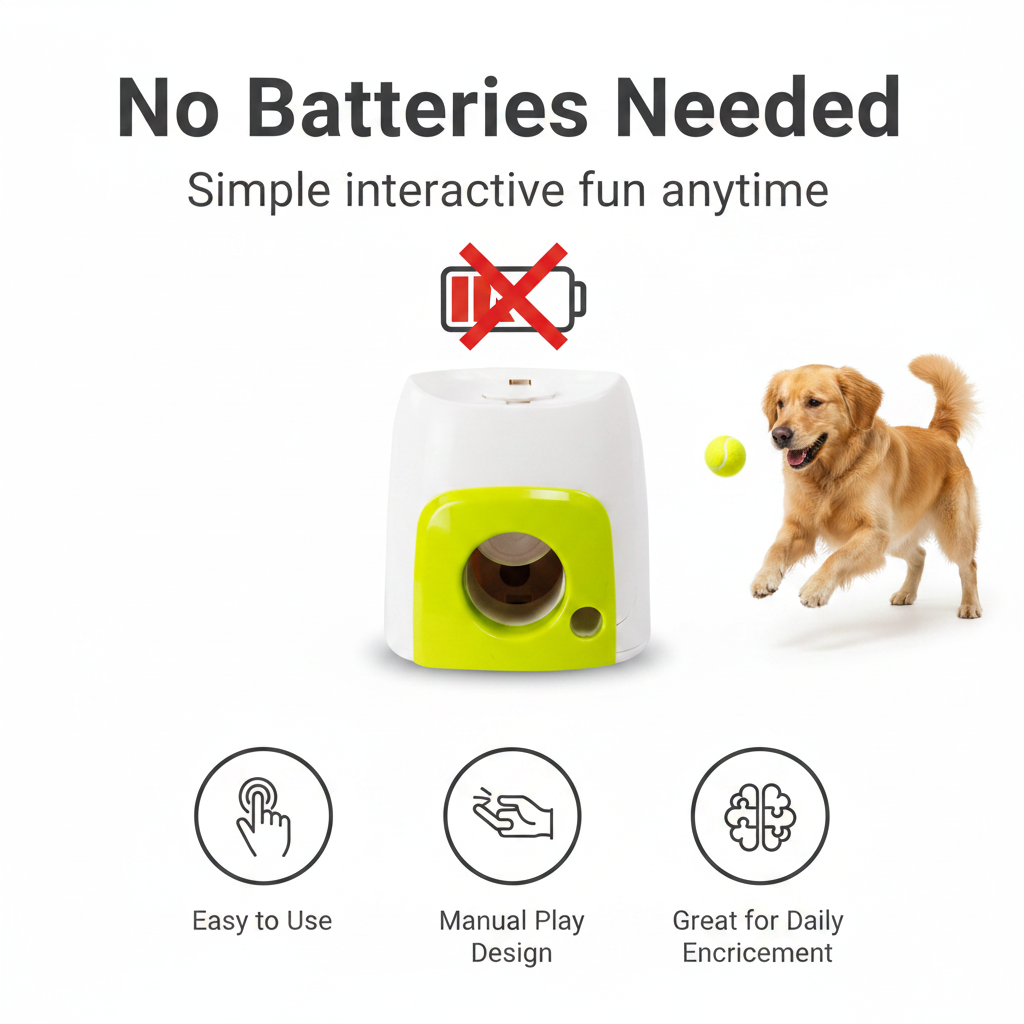Treat-Dispensing Ball Launcher for Dogs