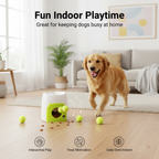 Treat-Dispensing Ball Launcher for Dogs